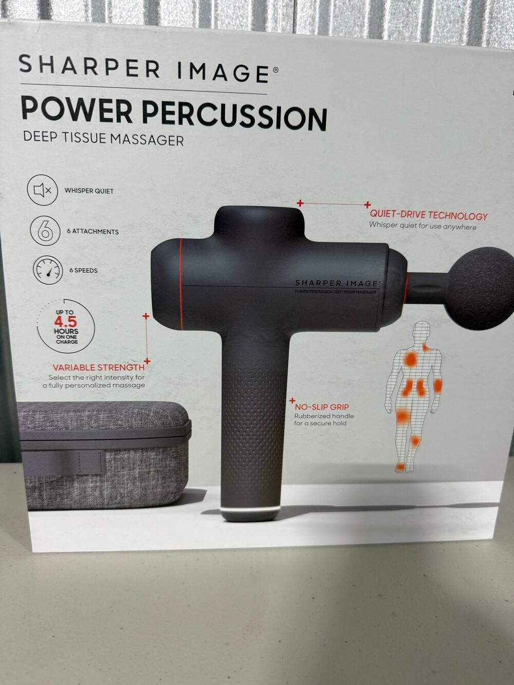 Sharper Image Pro Power Percussion Deep Tissue Massager
